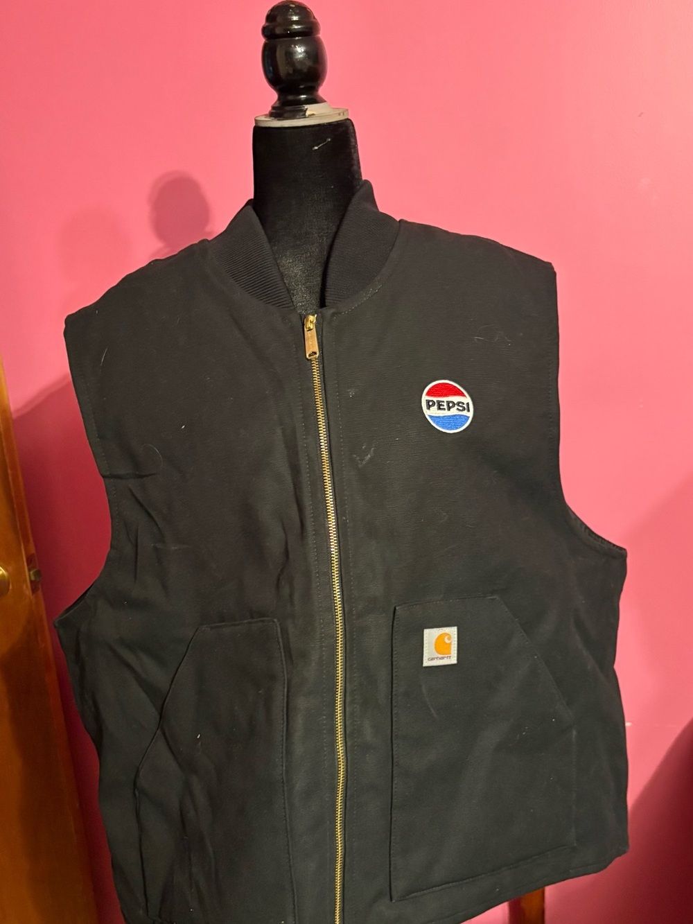Carhartt Black Pepsi Logo Work Vest